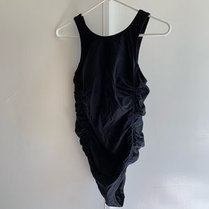 Black Motherhood Maternity Bathing Suit